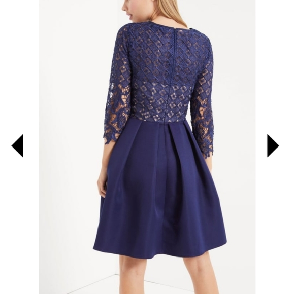 Little Mistress navy dress. - Picture 3 of 8